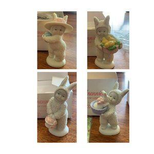 Lot of 4 Department 56 Snowbunnies